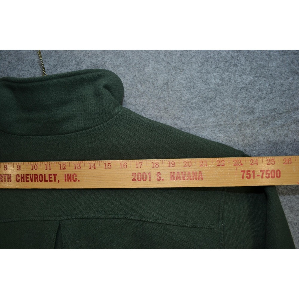 Vintage Woolrich Jacket Womens M Hunter Green Wool Bomber Zip Lined Made USA 80s - Picture 16 of 16